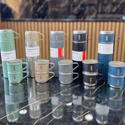 فلاسک استیل سرد و گرم لیوان دار