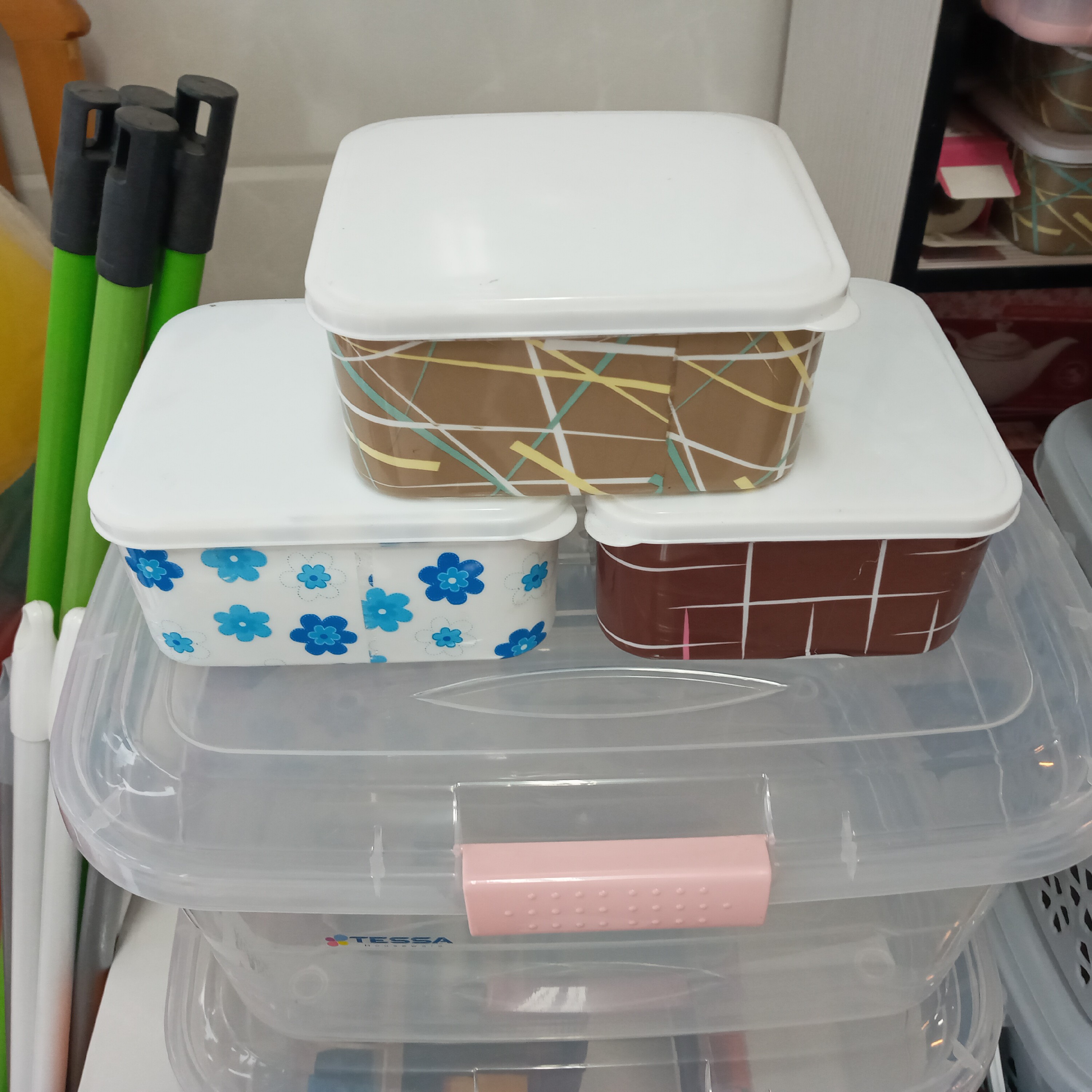 ظرف فریزری درب دار  3 عددی با ارسال رایگان