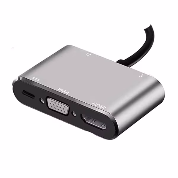 هاب 5 پورت  Type-C to HDMI VGA 5 in 1