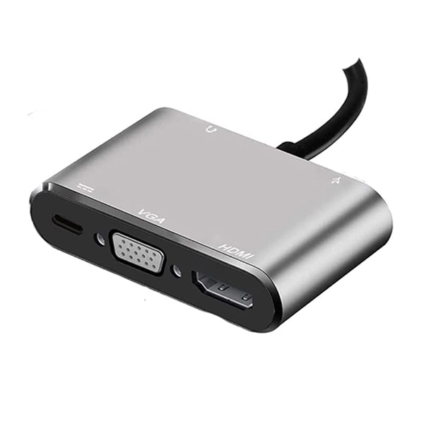 هاب 5 پورت Type-C to HDMI VGA 5 in 1
