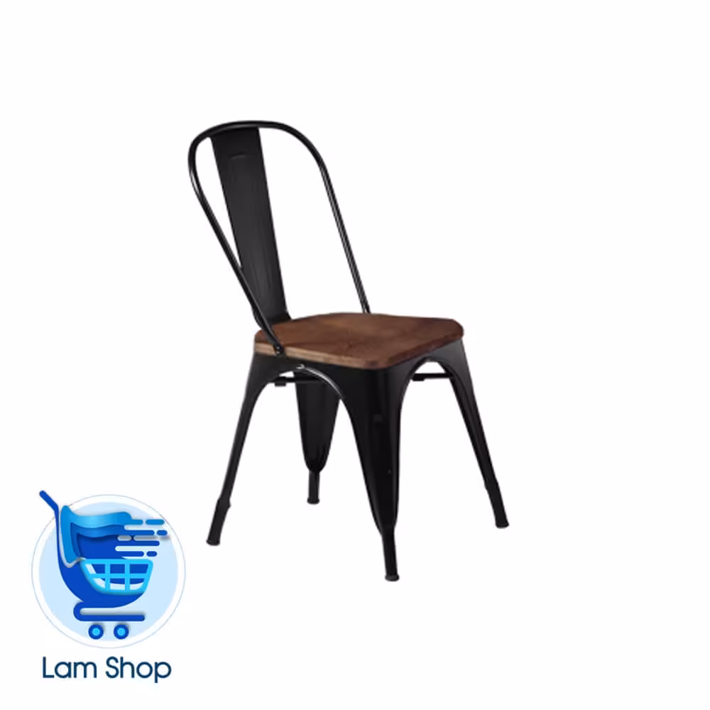 صندلي بدون دسته فلزی تولیکس،کف چوب نظری ( N501W)(زمان ارسال 15 تا 20 روز کاری)