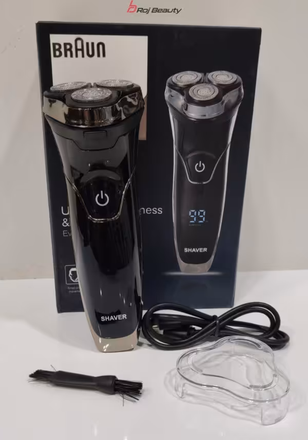 ریش تراش سه تیغ براون دیجیتال BRAUN مدل 9866prestige