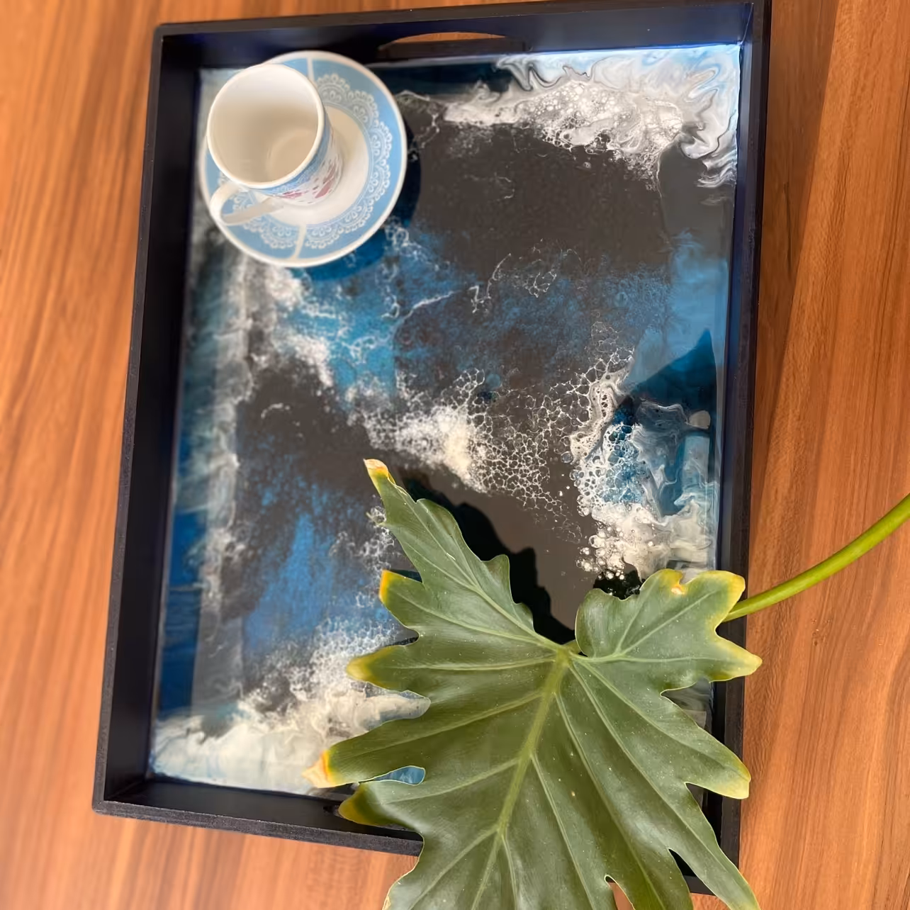 سینی چوب و رزین