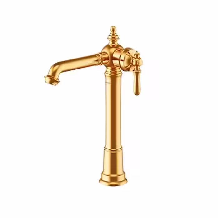 شیر روشویی پایه بلند شودر مدل بیزانس طلا