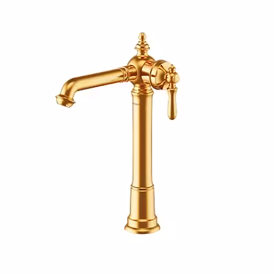 شیر روشویی پایه بلند شودر مدل بیزانس طلا
