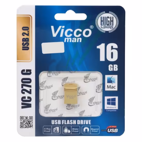 فلش مموری ویکومن مدل VC270 G USB2.0 ظرفیت 16 گیگابایت