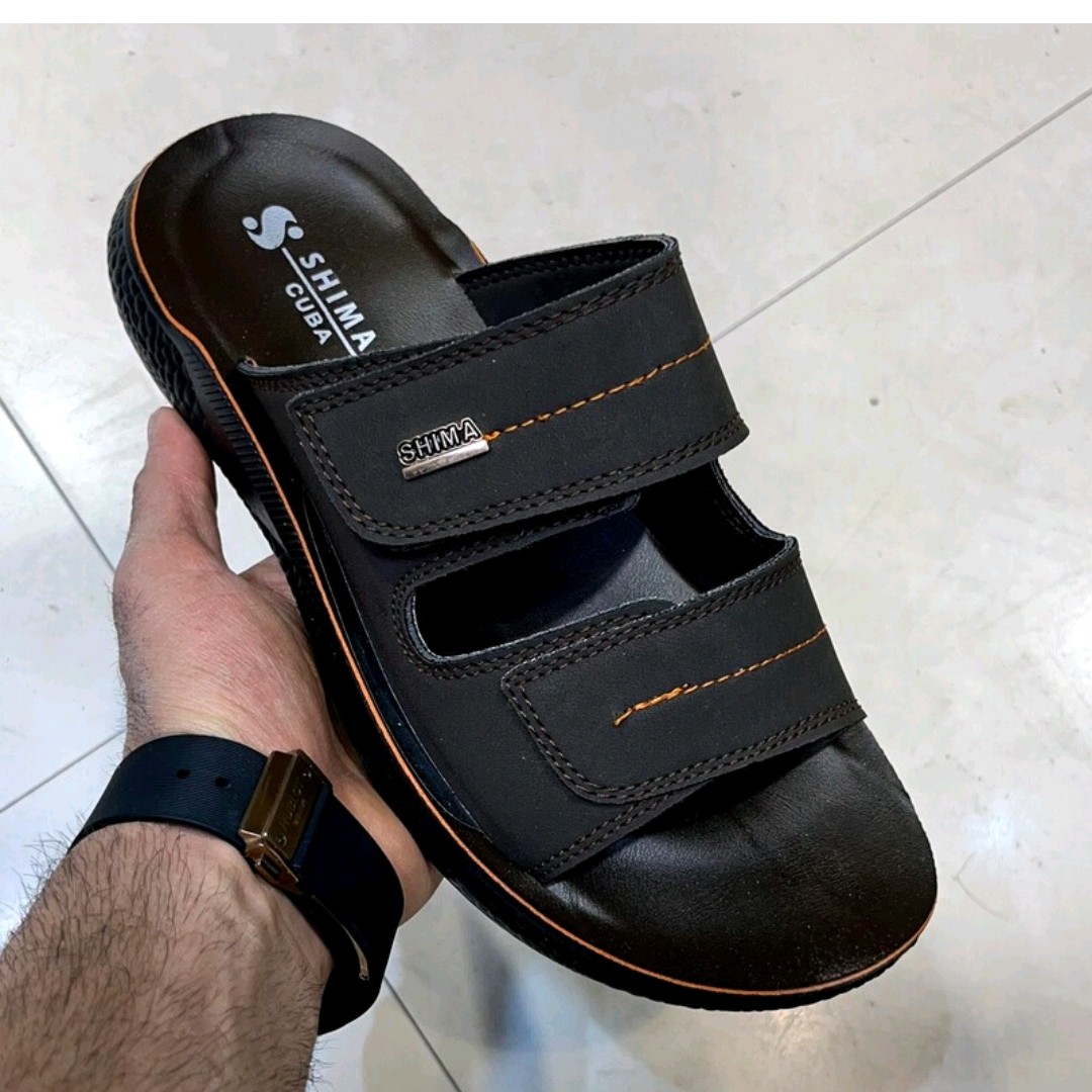 صندل طبی مردانه مارک شیما مدل قشم رویه چرم صنعتی زیره پیوطبی سایز 40تا45