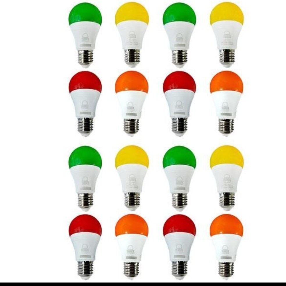 لامپ ال ای دی رنگی 9 وات بروکس با2سال گارانتی