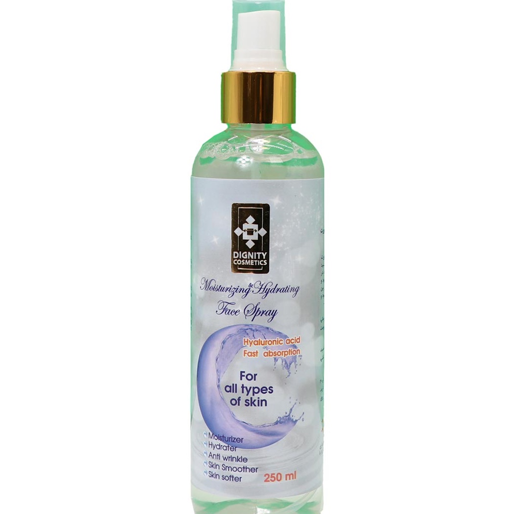 اسپری آبرسان ومرطوب کننده صورت دیگنیتی حجم250 میلی لیتر