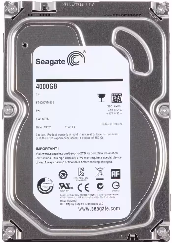 هارد اینترنال سیگیت مدل پایپ لاین اچ دی با ظرفیت 4 ترابایت