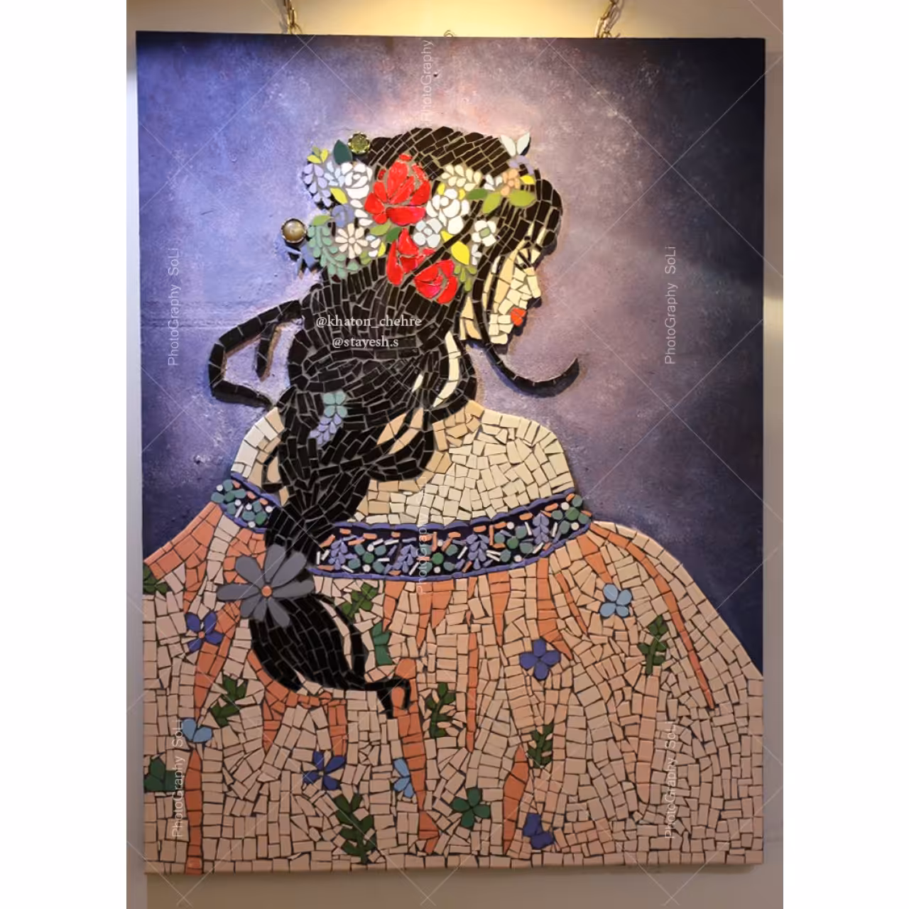 تابلو معرق کاشی طرح آفرودیت