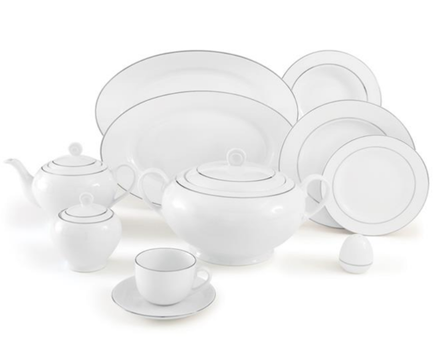 سرویس 102 پارچه چینی زرین سری ایتالیا اف مدل Saman درجه یک