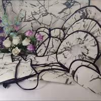 سرویس آشپزخانه 11تکه طرح ماربل یا سنگ مرمر فهیم