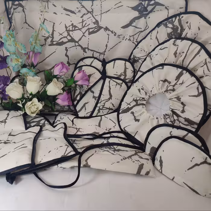 سرویس آشپزخانه 11تکه طرح ماربل یا سنگ مرمر فهیم