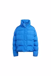 کاپشن ورزشی آبی زنانه کت وگان کوتاه Jkt روزانه IJ8234 adidas