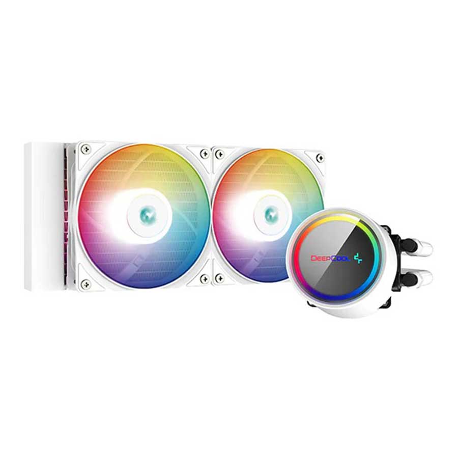 خنک کننده مایع پردازنده دیپ کول مدل GAMMAXX L240 ARGB WHITE