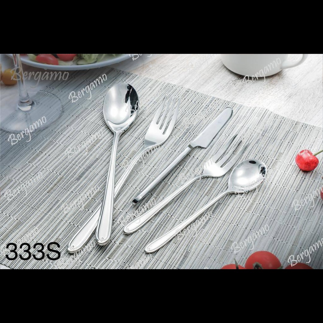 سرویس قاشق و چنگال 30 نفره 160 پارچه برند برگامو کد 333S