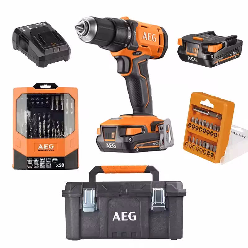 دریل چکشی 18 ولت شارژی آاگ BSB18G4-202TB LK2 - ابزار یراق