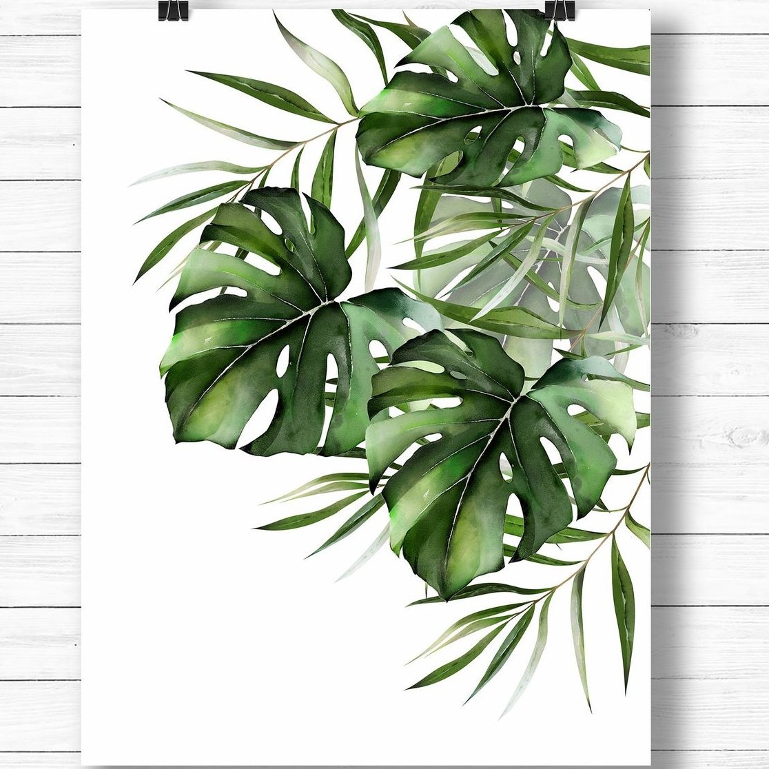 تابلو نقاشی برگ