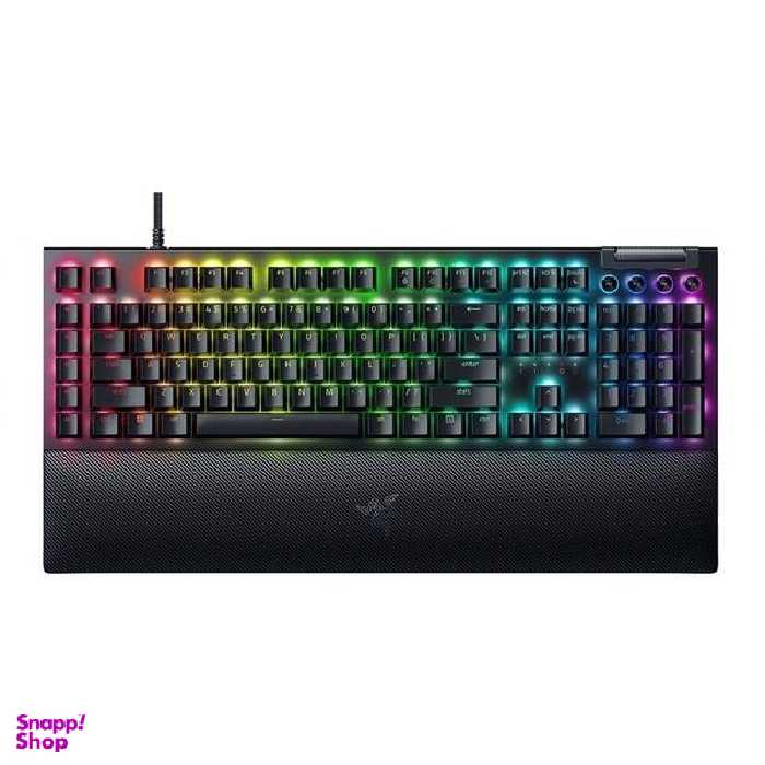 کیبورد مخصوص بازی ریزر مدل Blackwidow V4 Green Switch