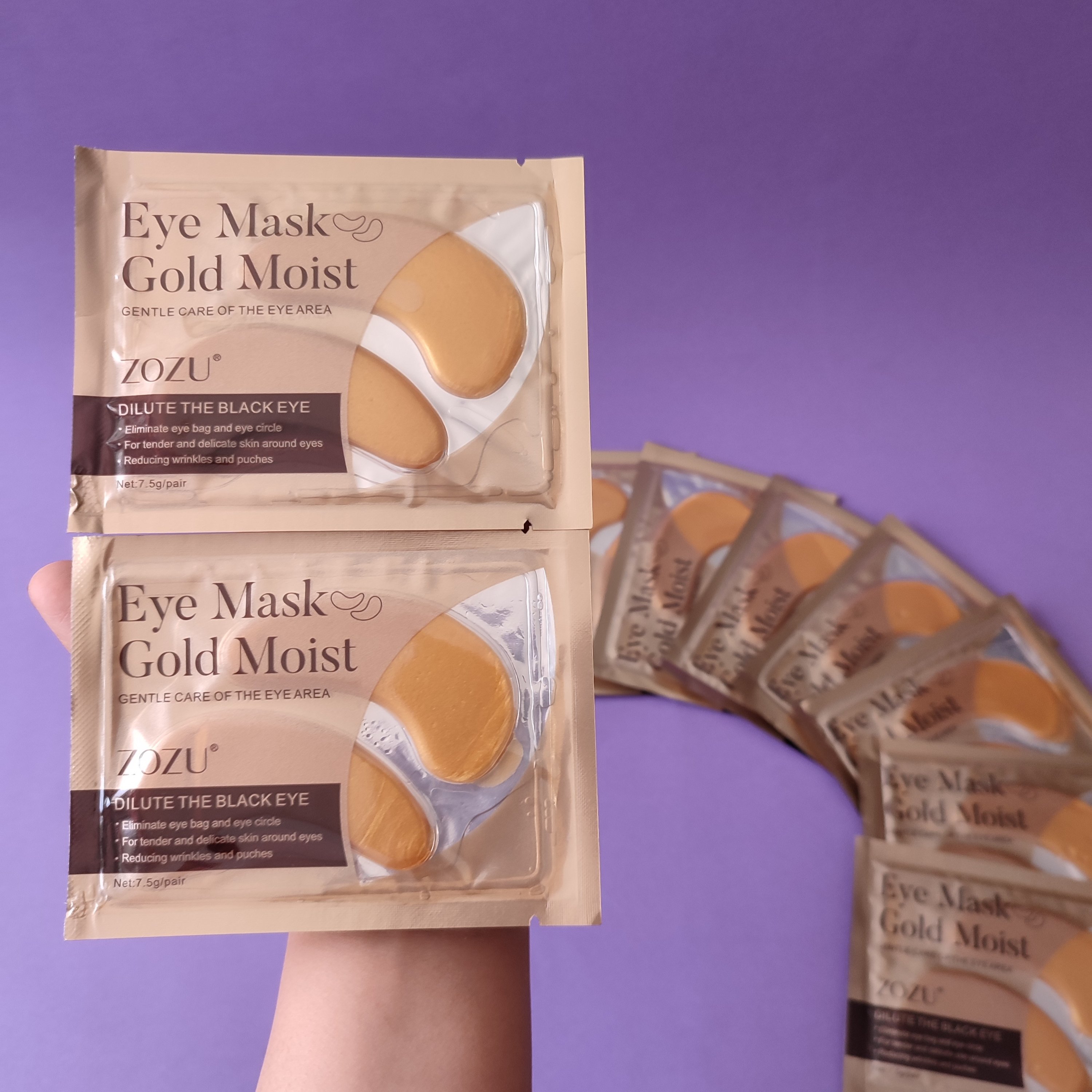 ماسک زیر چشم ورقه ای طلا مارک زوزو 