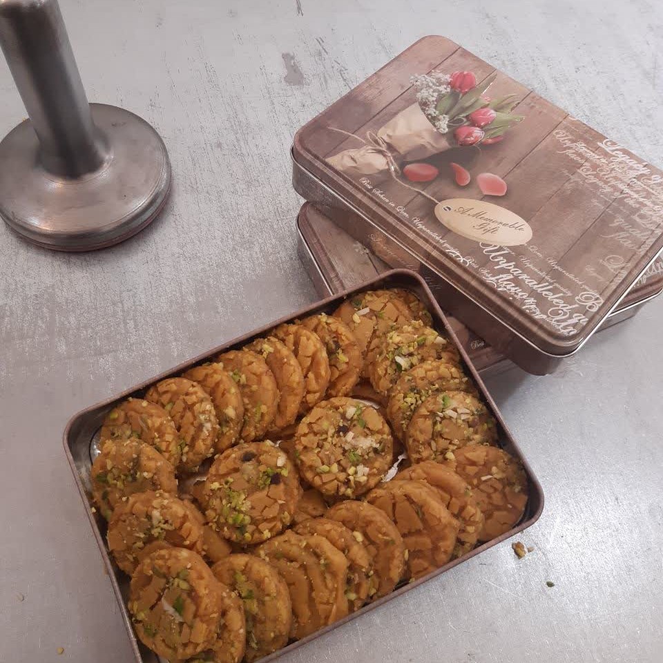 سوهان سکه ای مخلوط درجه یک (کره ای نباتی) 500گرمی