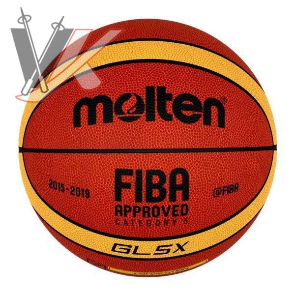 توپ بسکتبال سایز 5 پرسی چرم مولتن مدل GL5X کد 1904004