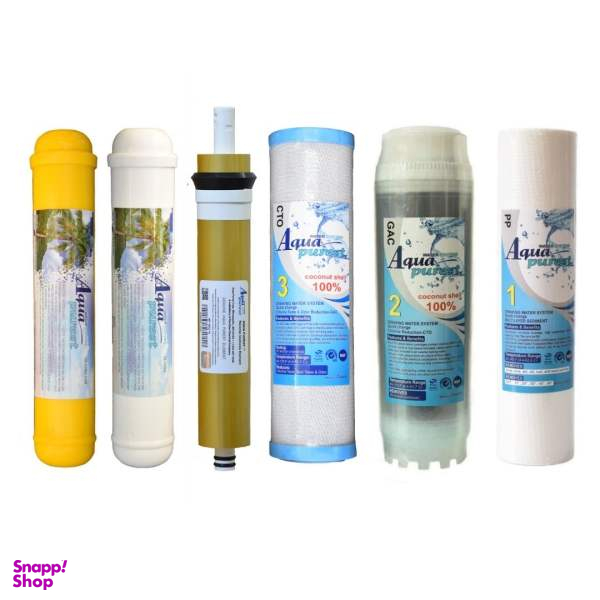 فیلتر دستگاه تصفیه کننده آب آکوا پیورست مدل PRO-GOLD 75G بسته 6 عددی