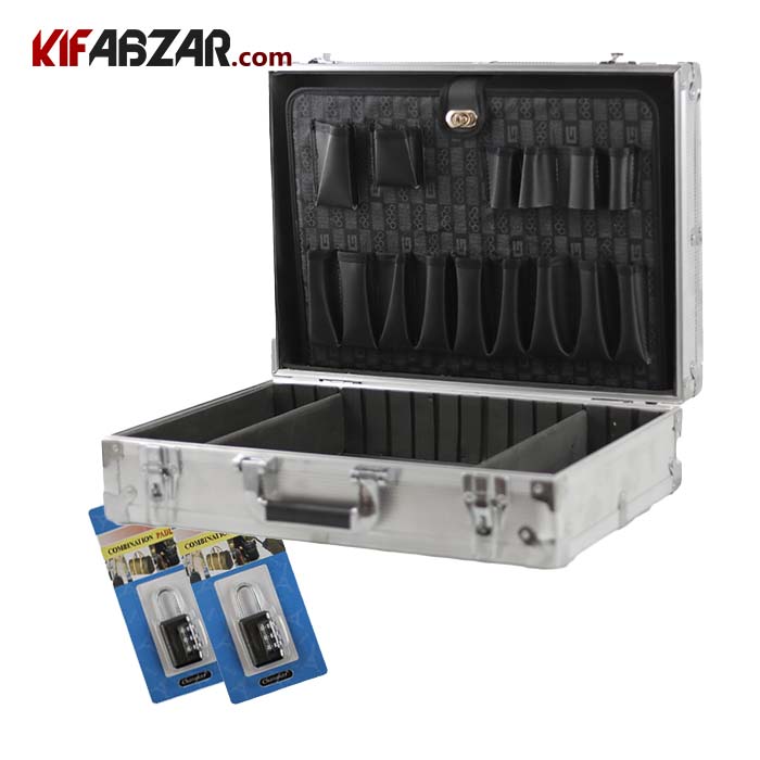 جعبه ابزار باریک آلومینیومی+ قفل رمز دار کیف