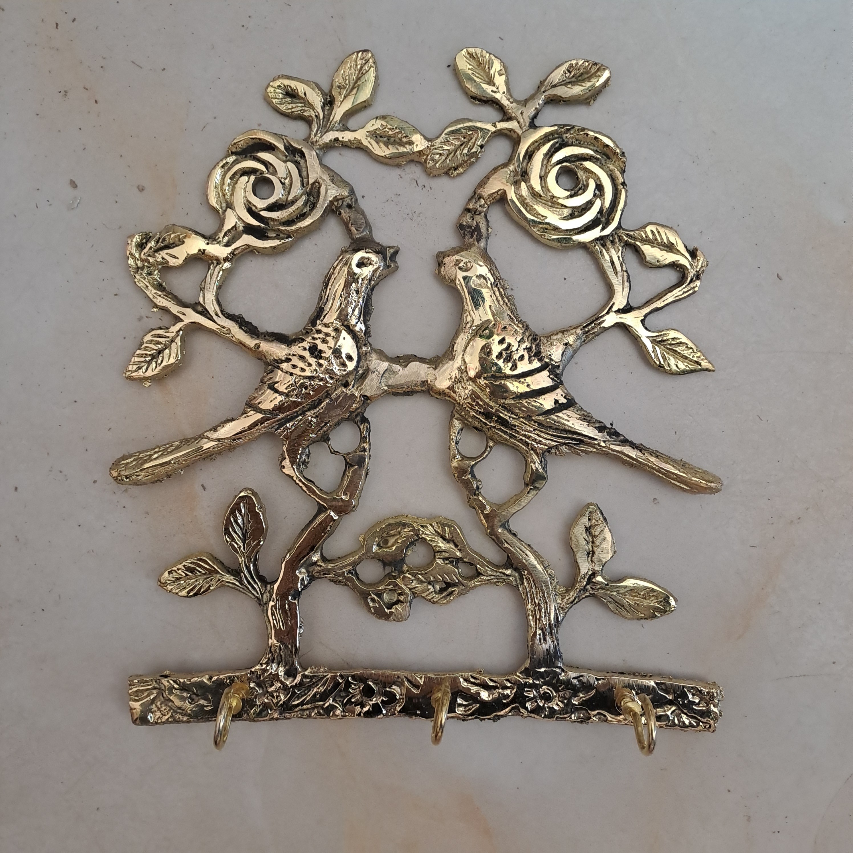 جا کلیدی برنزی طرح گنجشک آویز برنزی -برنز-لوازم خانه و آشپزخانه-انلاین شاپ امیر 1