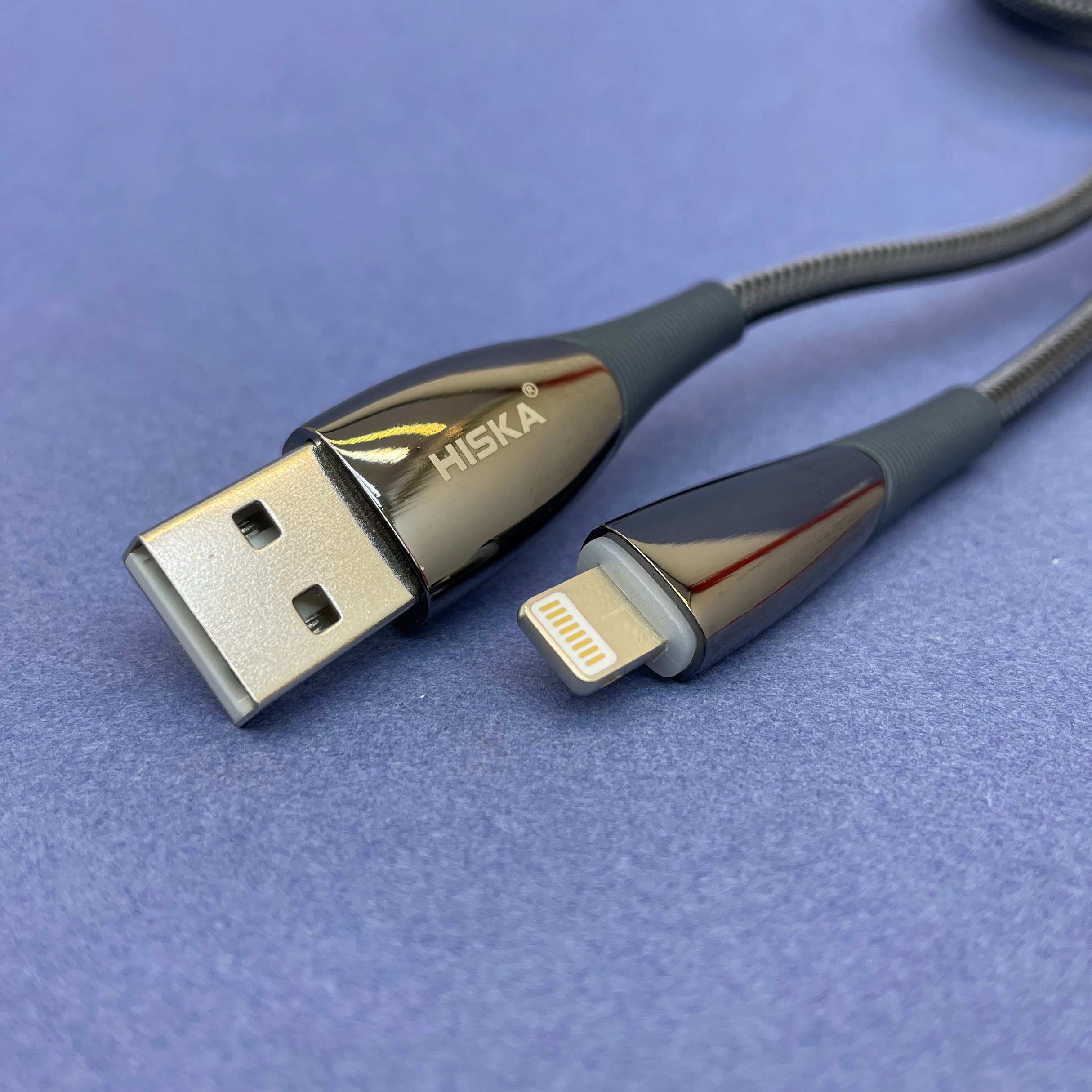 کابل شارژ برزنتی هیسکا آیفونی مدل HISKA LX297 ( نشانگر LED )