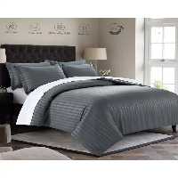 سرویس لحاف یک نفره 6 تکه عرض 120 دو رویه طوسی ای اس اف ASF مدل هتلی