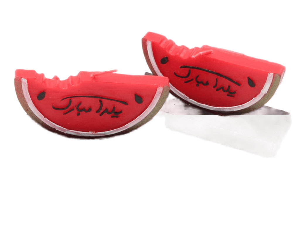 شمع هندوانه برش خورده شب یلدا