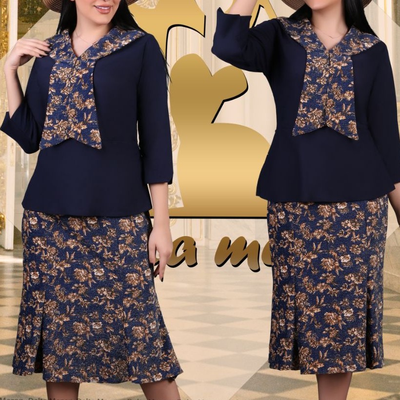 بلوز دامن سایزبزرگ زنانه