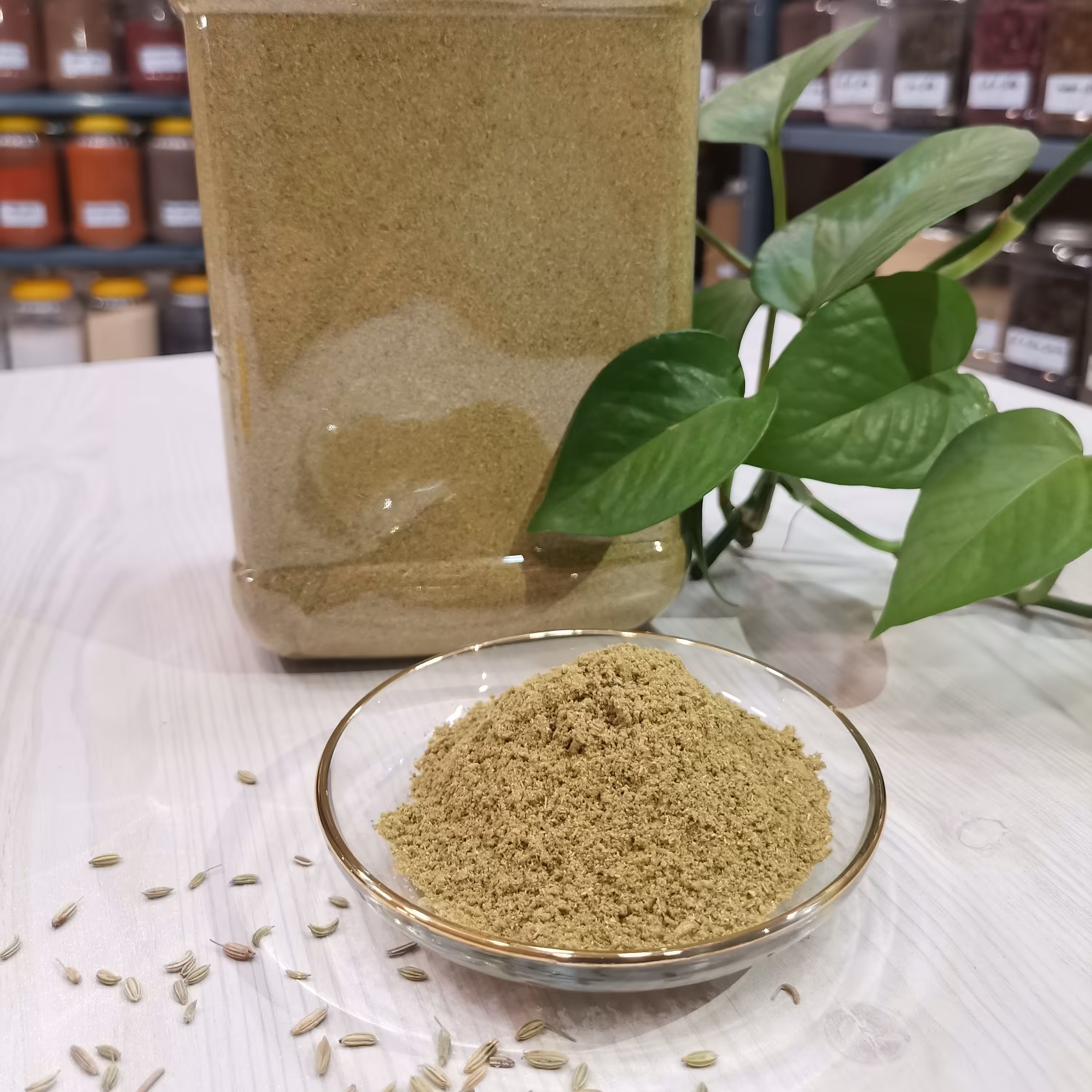 پودر رازیانه اعلا خانه ادویه در بسته بندی 100 گرمی  تمیز  و بهداشتی 