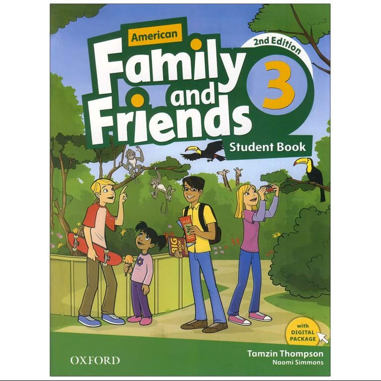 کتاب فمیلی فرندز 3 (American Family and Friends 3 2nd (SB WB DVD