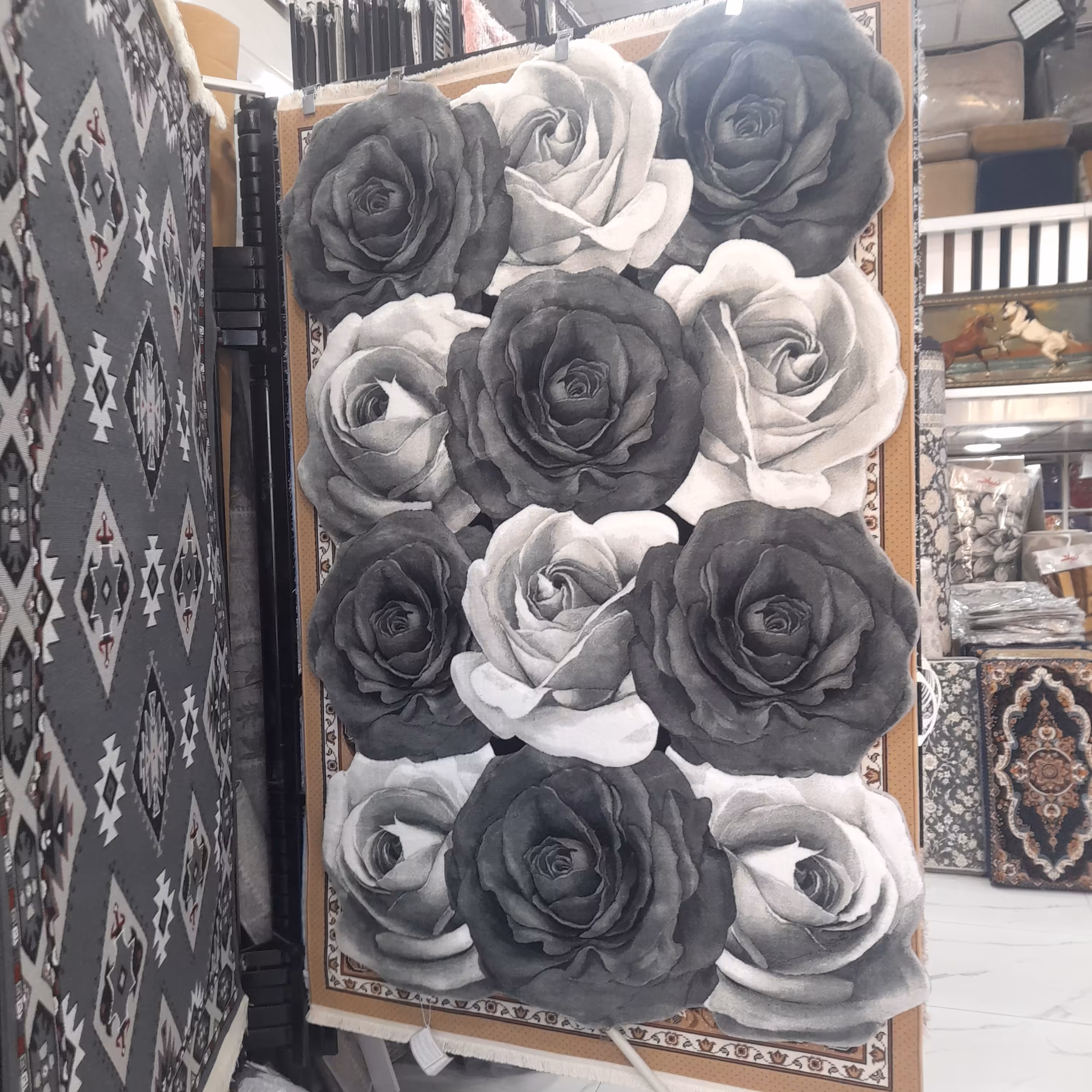 فرش اتاق خواب  زرباف 4متری