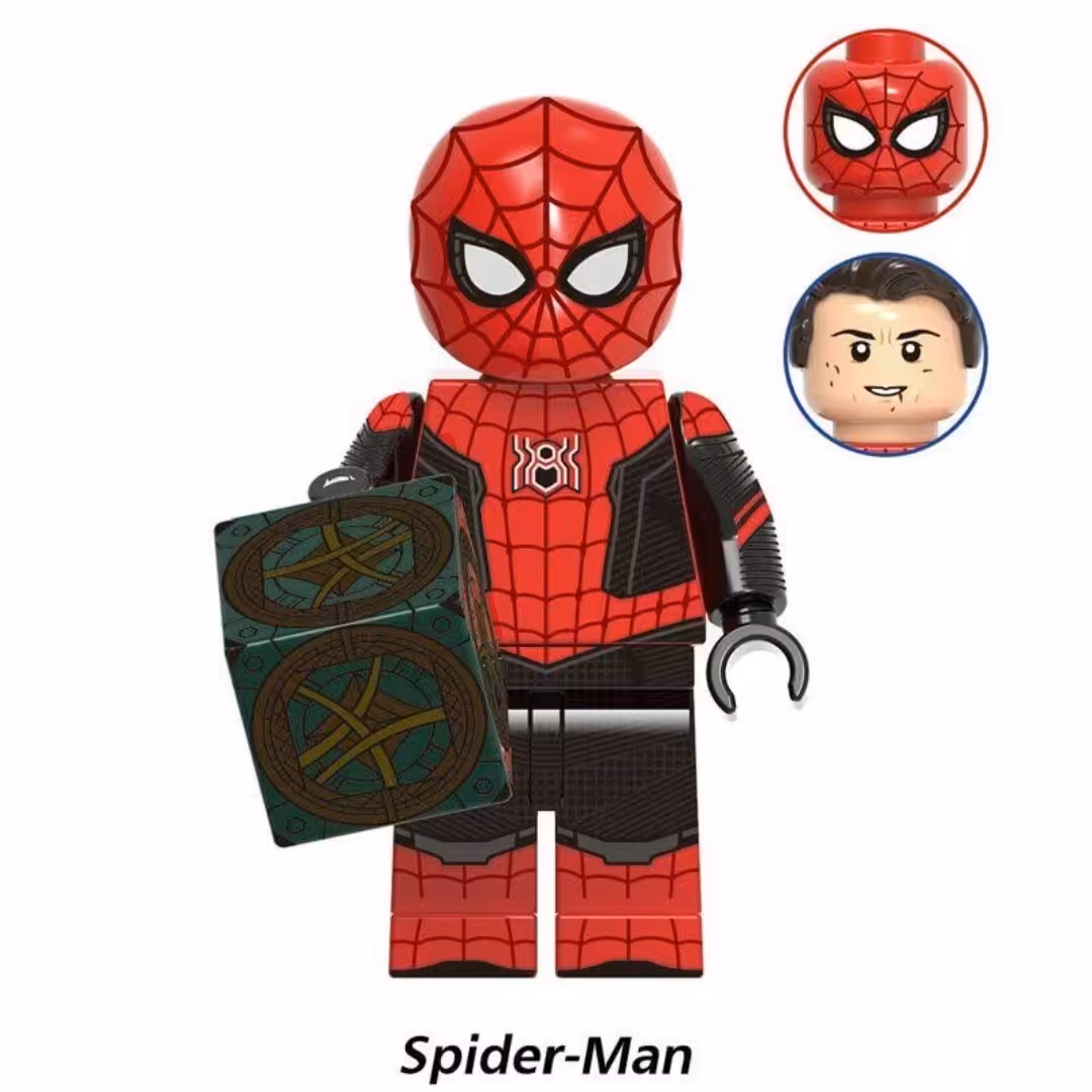 لگو اسپایدرمن مدل xh1855 با دو مدل سر و موی اضافه