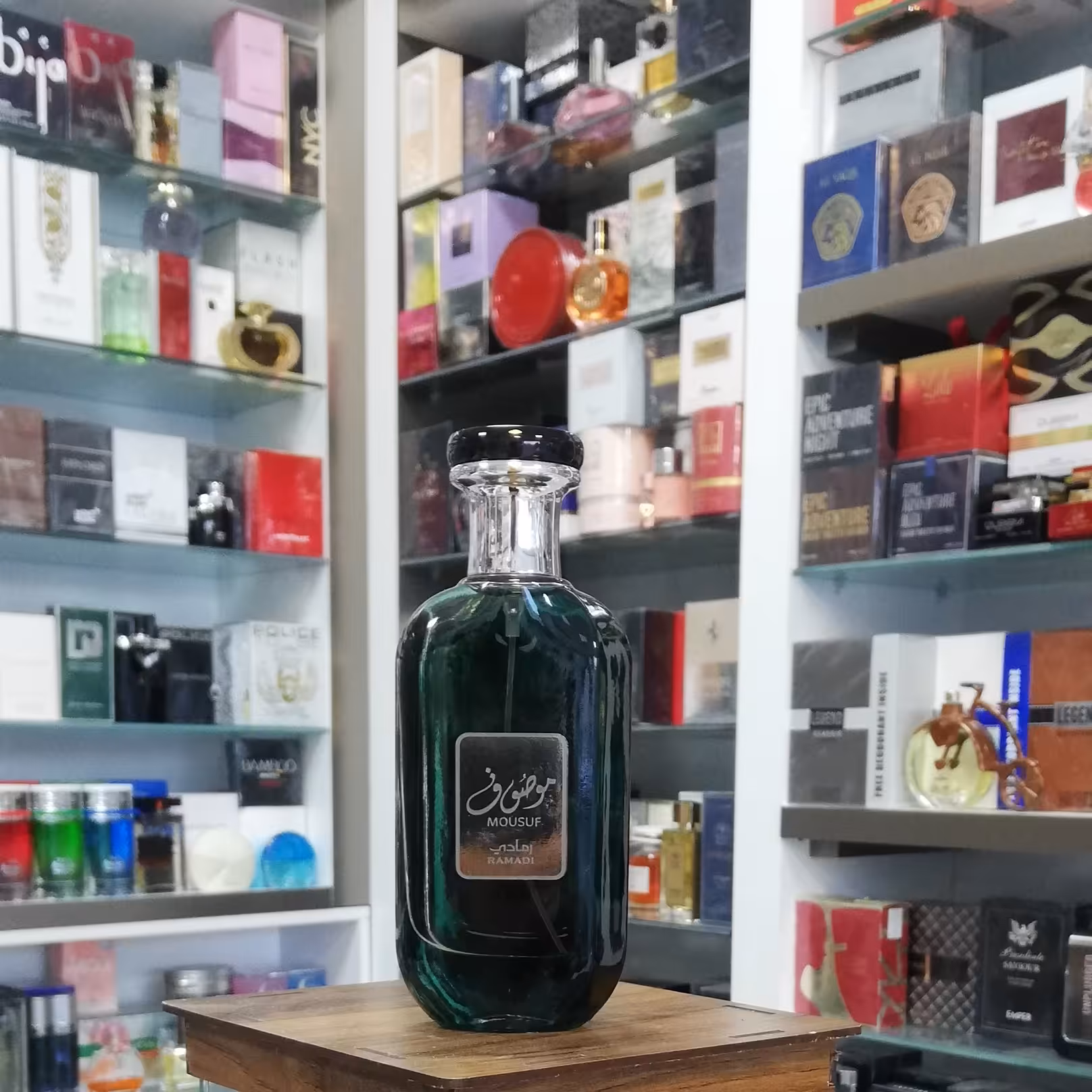 عطر ادکلن اورجینال ارض الزعفران مدل موصوف سبز (رمادی) 