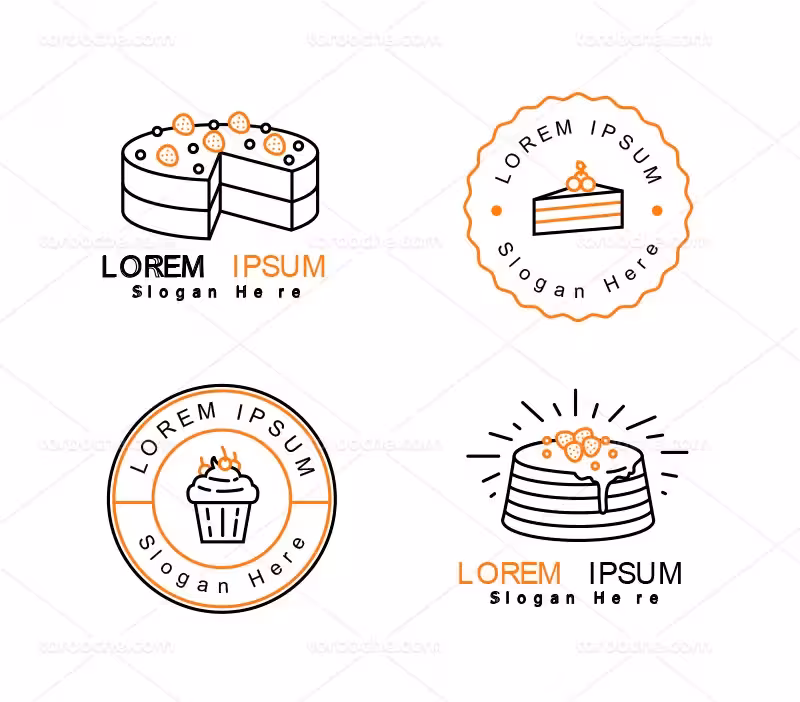 لوگو شیرینی فروشی | گرافیک با طعم تربچه