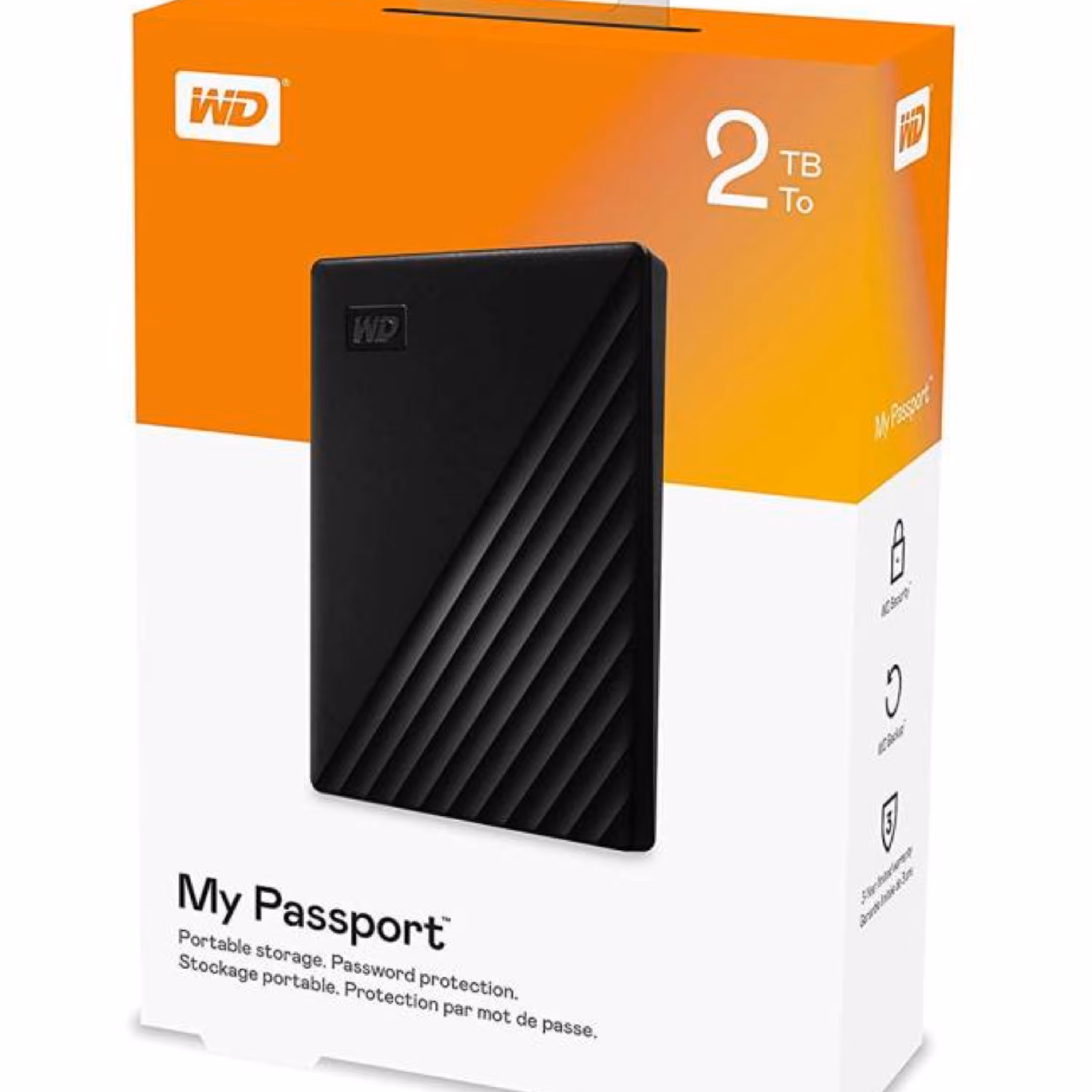 هارد اکسترنال وسترن دیجیتال مدل My Passport ظرفیت 2 ترابایت ارسال رایگان