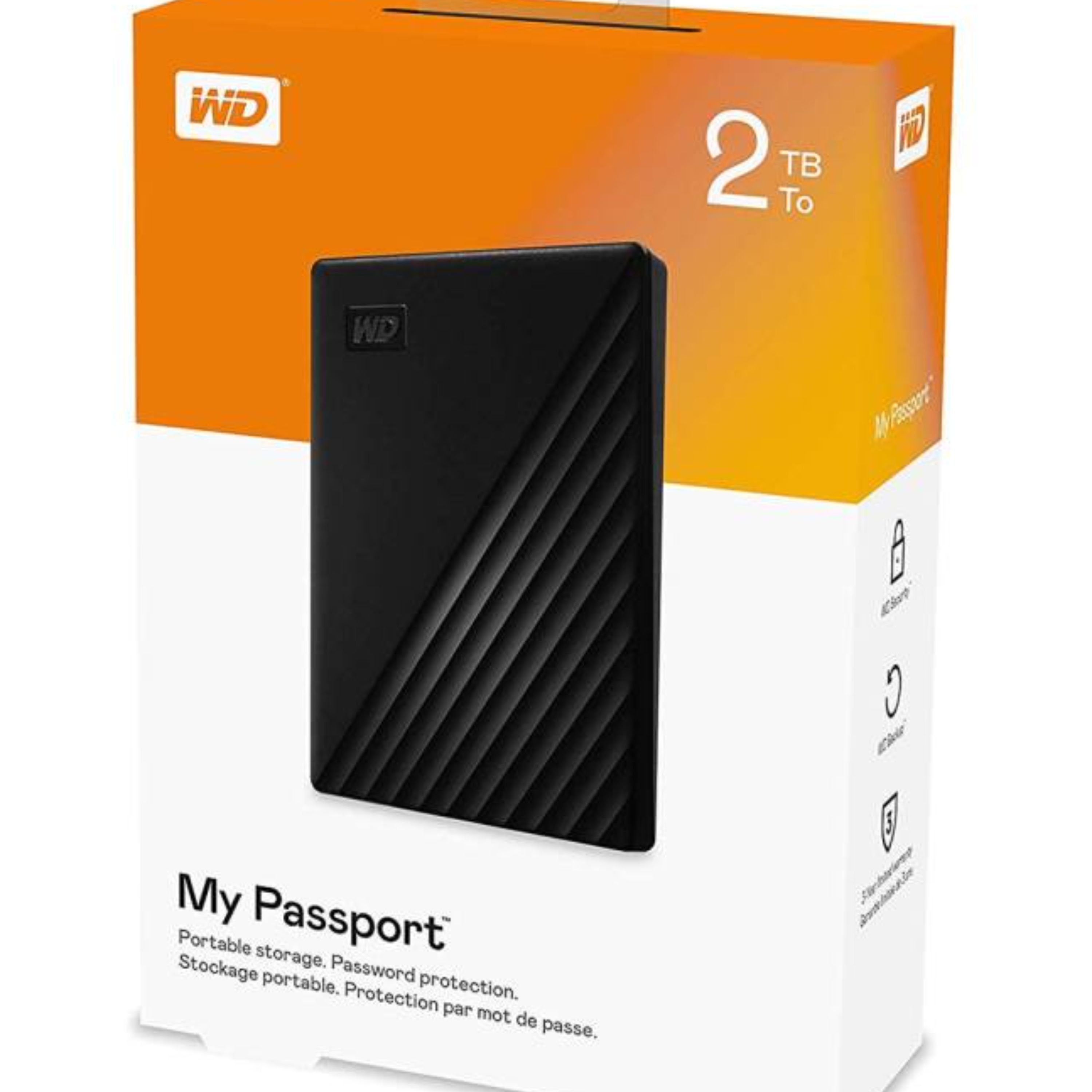 هارد اکسترنال وسترن دیجیتال مدل My Passport ظرفیت 2 ترابایت ارسال رایگان