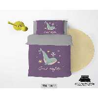 سرویس لحاف روتختی یک نفره 5 تکه کودک نوپه هوم Nopehome طرح نهنگ کد TN10014