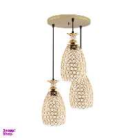 لوستر 3 شعله مدل کریستالی کد adli54