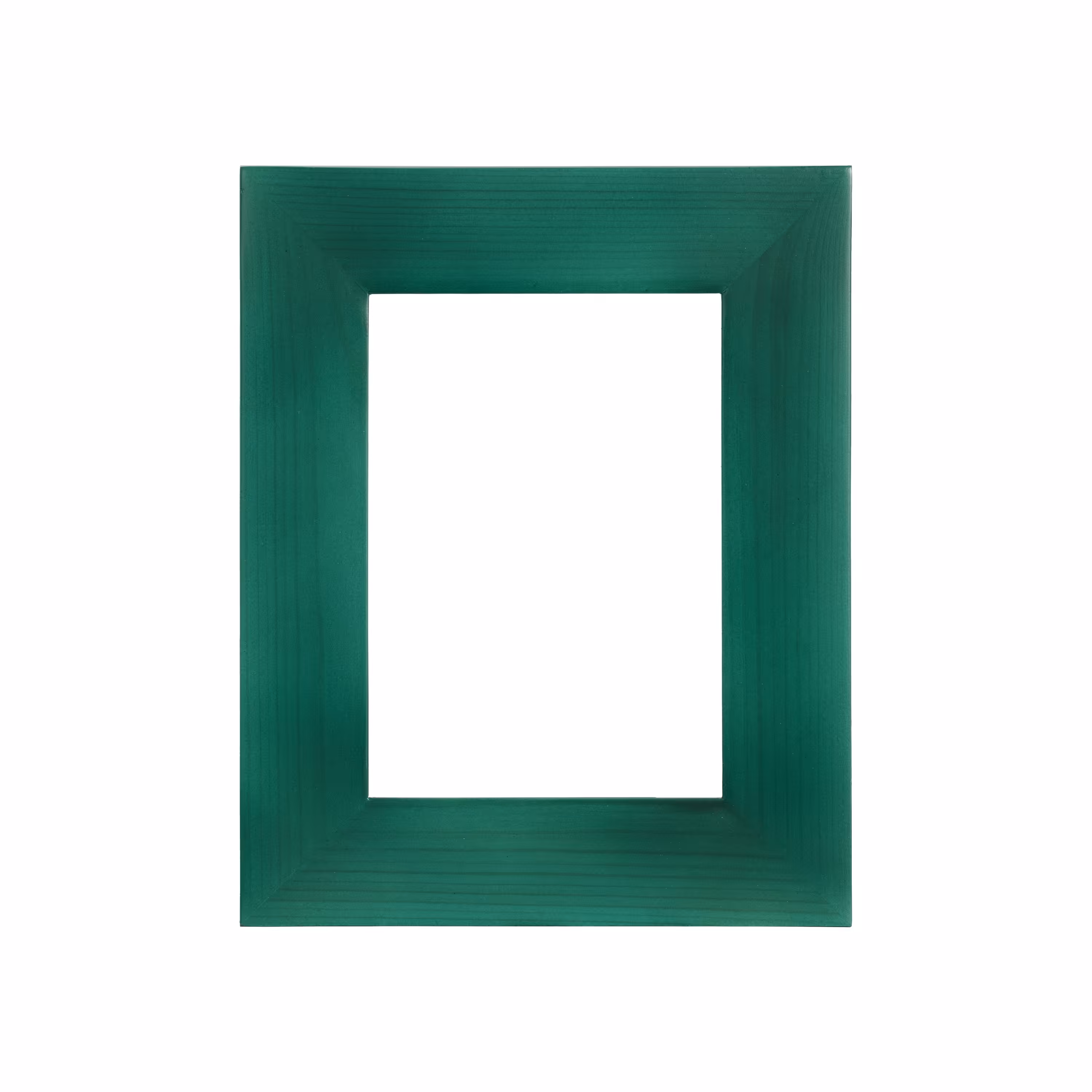 قاب  عکس چوبی 13x18  مدل 5 سانتی تخت رنگ سبز طرح چوب 