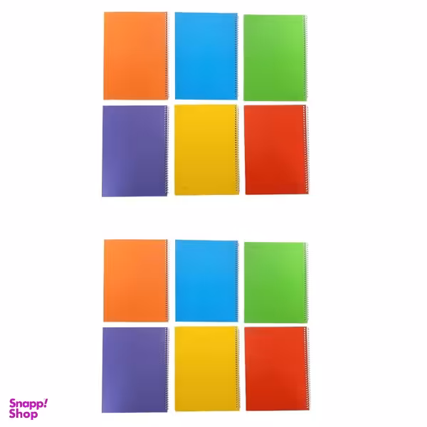 دفتر مشق سیمی مدل ساده کد 1022 مجموعه ۱۲ عددی