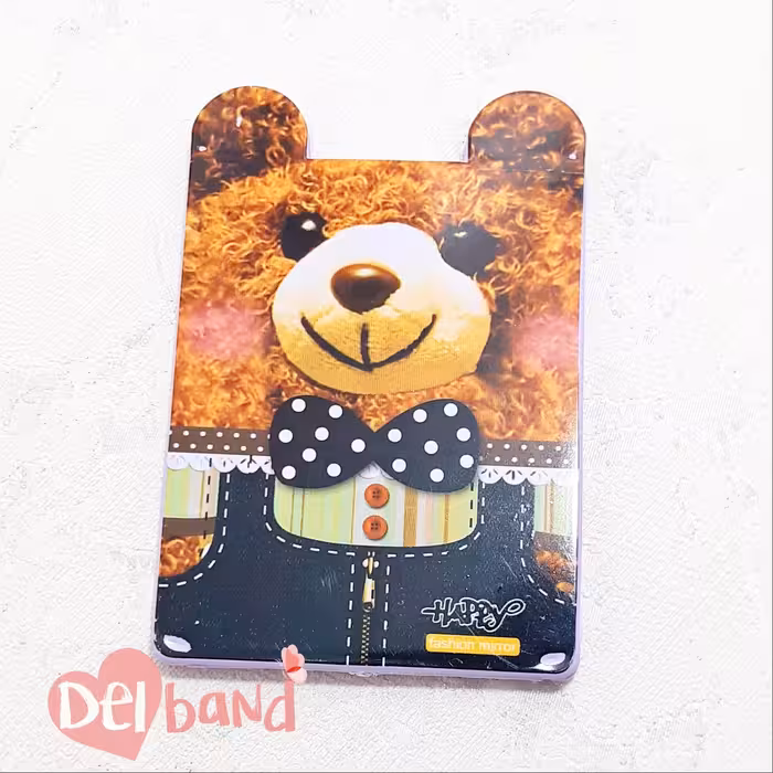 آینه و شانه جیبی پسرانه و دخترانه در 4 طرح خرسی 