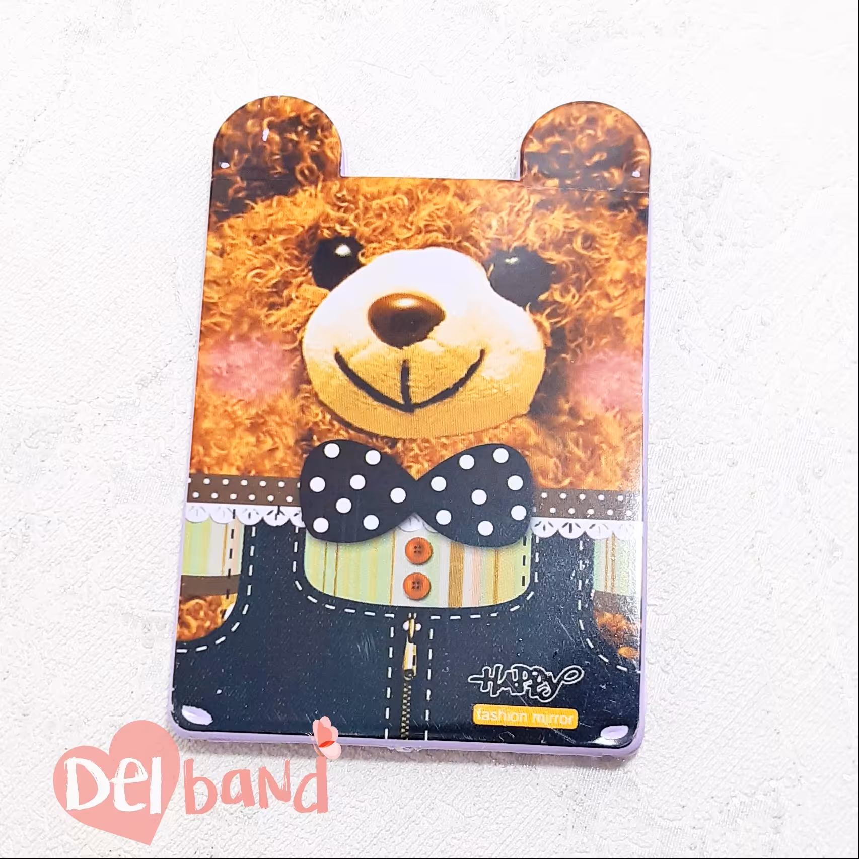 آینه و شانه جیبی پسرانه و دخترانه در 4 طرح خرسی 