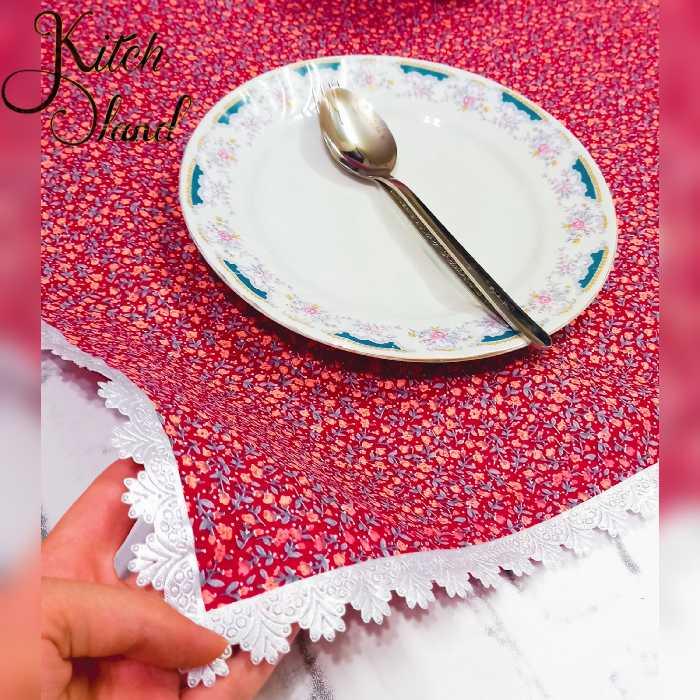 سفره پارچه ای 6 نفره دورو  