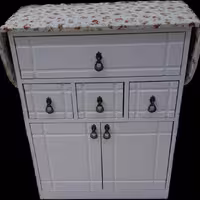 میز اتو وکیوم چهار کشو کد 303 رنگ سفید 